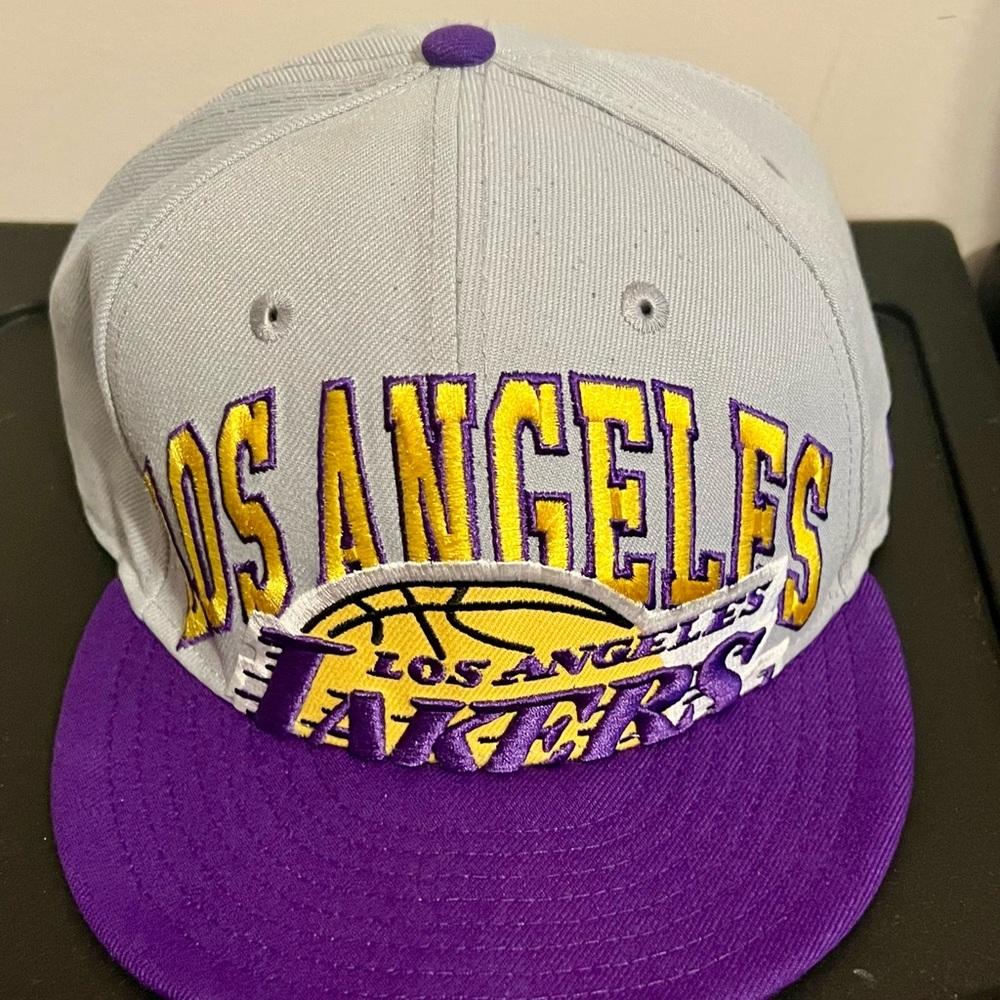 Los Angeles Lakers Cap in Purple and Gray